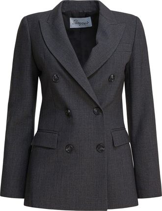 Semper Balzer Double-Breasted Jackets And Coats Grey-Donna
