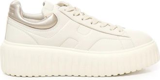 Hogan H-Stripes Sneakers - Dames - Sneakers - Beige - 39 1/2 EU - Leer - Schoenen