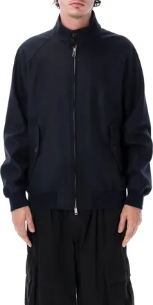 Baracuta Melton G9 High Collar Black Bomber Jacket