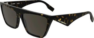 Karl Lagerfeld Womens 60mm Green Sunglasses KL6186S-242-60