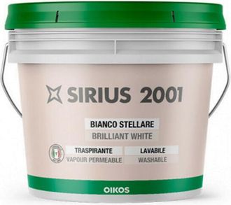 Oikos Pittura traspirante bianco stellare Oikos Sirius bianca lt. 10