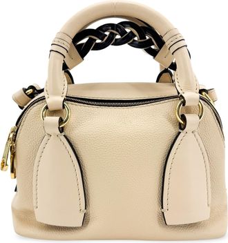 Chlo&eacute; Daria Leather Black Leather Handbag (Pre-Owned)
