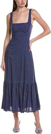 Saltwater Luxe Linen-Blend Tank Midi Dress