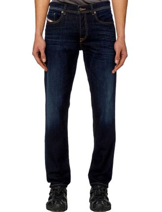 Diesel broek D-Finitive wijde fit donkerblauw denim