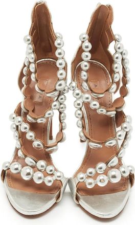 Alaia Sandali Bombe - Argento