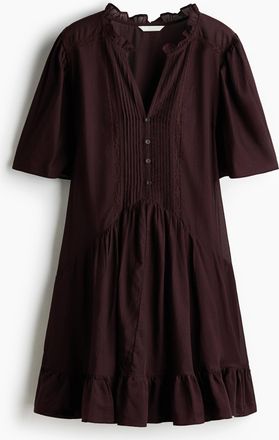 H&M Tunikakleid aus Viskosemischung - Dunkelbraun