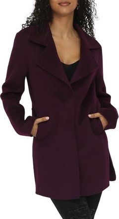 Belle & Bloom Oversize Wool Blend Coat in Deep Plum at Nordstrom, Size X-Small