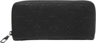 Louis Vuitton Pre-owned Wallets, male, Black, Size: ONE SIZE Pre-owned Zippy Wallet Horizontal Monogram Leather Long Wallet