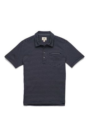 Surfside Supply Co. Michael Stripe Polo in Navy Stripe at Nordstrom, Size Xx-Large