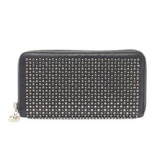 Chanel Pre-owned Wallets, female, Black, Size: ONE SIZE Pre-owned Coco Mark Rhinestone Leather Long Zipped Wallet