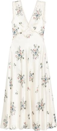 D&ocirc;en Abito midi a fiori con scollo a V - Toni neutri