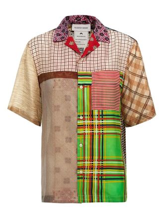 Marine Serre blouse met print - Beige