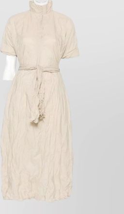 Daniela Gregis cotton midi dress belted waist tie belt