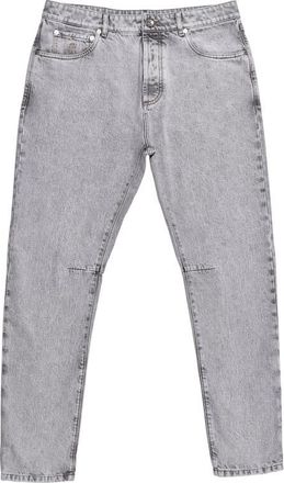 Brunello Cucinelli Stone Denim Five-Pocket Jeans, Brand Size 54 (US Size 38)