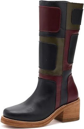 Dingo Patches Womens Boots Black : 7.5 B - Medium, Leather