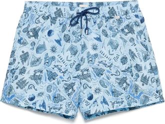 Paul Smith Costume da bagno con stampa - Blu