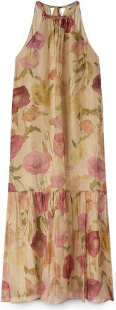 Motivi Dames, Jurken, Beige, Maat: 2XS Zijde
