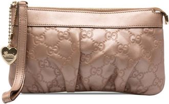 Gucci Pre-owned Gucci Guccissima Wristlet Clutch Ladies HDMXM0OWN1JW03HE
