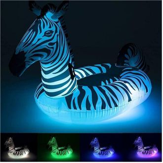 Trade Shop Trade Shop - Fashion Fashion Gonfiable Zebra Gigante Led Luces Piscina 254x142cm 41406