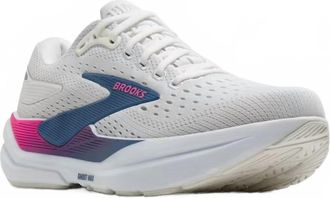 Brooks Womens Ghost Max 3 Running Shoes In White / Moonlight / Pink
