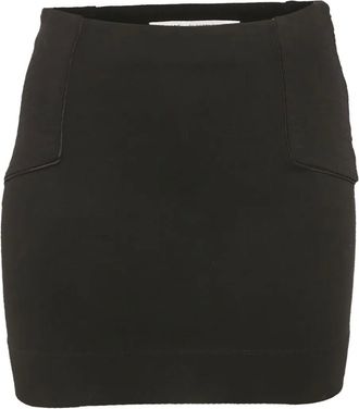 Diane Von Fürstenberg Mini-rok met afwerking - Zwart