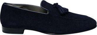 Pollini Mocassini Camoscio - Heren - Loafers - Blauw - 39 EU - Leer - Schoenen