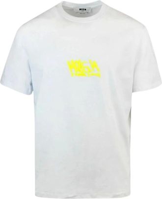 Msgm Hombre, Camisetas, Blanco, Talla: S