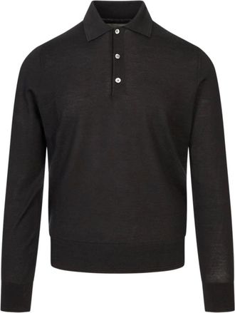 Canali Tops, Heren, Zwart, 2Xl, Wol, Maglia Mk 02174