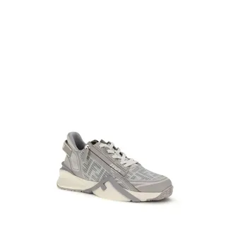 Fendi Mens Gray Polyester Athletic Sneakers