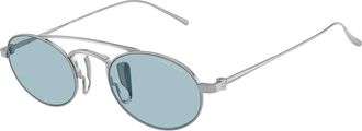Giorgio Armani AR6161T 3387/1 Mens Sunglasses Silver Size 49