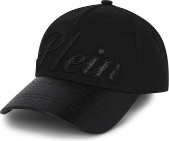 Philipp Plein Baseball Cap Cocco Signature - unisex - Petten - Zwart - ONE Size - Katoen - Accessoires