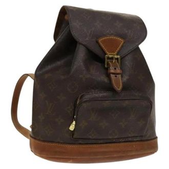 Louis Vuitton Pre-owned Backpacks, female, Brown, Size: ONE SIZE Pre-owned Vintage Canvas Backpack