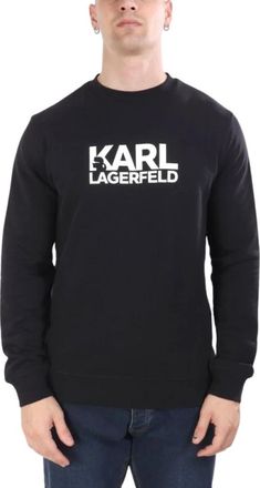 Karl Lagerfeld Crewneck Sweatshirt - Heren - Sweatshirts - Blauw - M - Katoen - Hoodies & sweatvesten