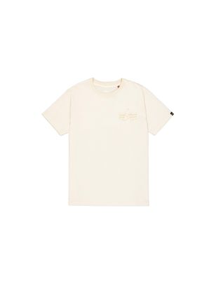 Alpha Industries T-Shirt ALPHA INDUSTRIES Coach T-Shirt Back Embroidery, Herren, Gr. XS, weiss (vintage wei&szlig;), Obermaterial: 100% Baumwolle, Shirts T-Shirt