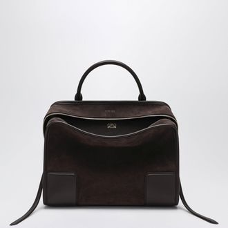 Loewe Large brown suede Amazona 180 bag