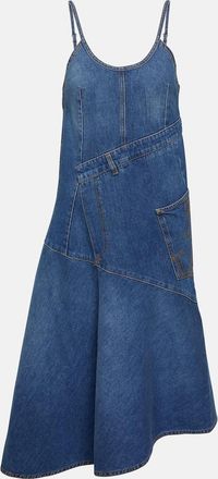 J.W.Anderson Asymmetric denim midi dress