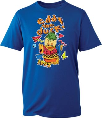 Generic Retro EDD The Duck 1994 T-Shirt - Colorful Cartoon Graphic Tee for Vintage TV Fans, Funny 90s Nostalgia Shirt (Royal, L Years)