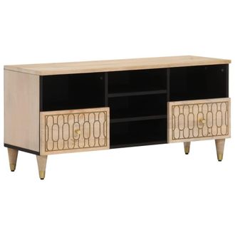 vidaXL Vidaxl - Mueble De Tv Madera Maciza De Mango 100x33x46 Cm