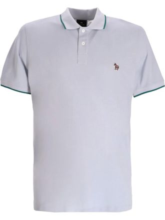 Paul Smith Zebra-appliqu&eacute; polo shirt - Grey