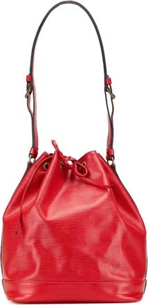 Louis Vuitton Pre-owned Bucket Bags, female, Red, Size: ONE SIZE Pre-owned Drawstring Bucket Bag