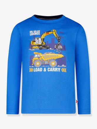 Salt And Pepper Langarmshirt mit Bagger-Stickerei Jungen Salt and Pepper k&ouml;nigsblau