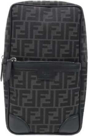 Fendi Pre-owned Cross Body Bags, female, Gray, Size: ONE SIZE Pre-owned Vintage Shoulder Bag