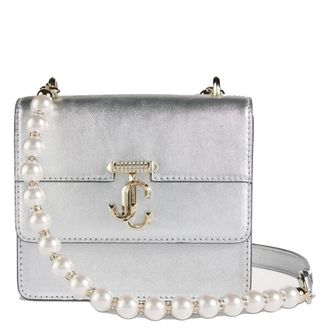 Jimmy Choo London XS Avenue Quad Metallic Leather Crossbody Bag