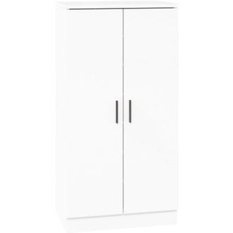 vidaXL Shoe Cabinet High Gloss White 55x35x108 cm Engineered Wood vidaXL