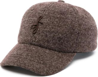 Ruslan Baginskiy Baseballpet met monogram - Dames - Petten - Bruin - ONE Size - Katoen - Accessoires