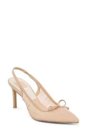 Dolce Vita Yela Slingback Pointed Toe Pump in Praline Tule at Nordstrom Rack, Size 8