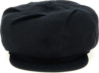 Yohji Yamamoto Black Tuck Solid Flat Hat