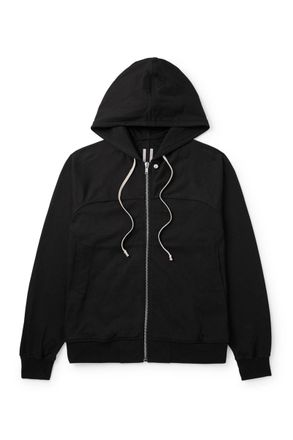 Rick Owens Cotton-Jersey Zip-Up Hoodie