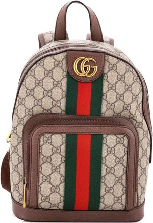 Gucci Ophidia GG Coated Canvas Medium backpack - Bruin