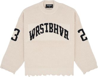 Worst Behavior Hombre, Jerseys, Beige, Talla: L